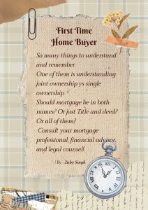 First Time Home Buyer Tip